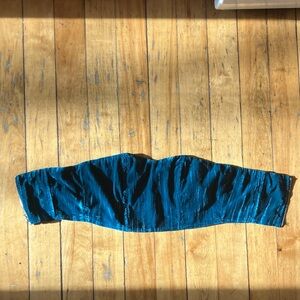 Nasty Gal Teal Crop Top